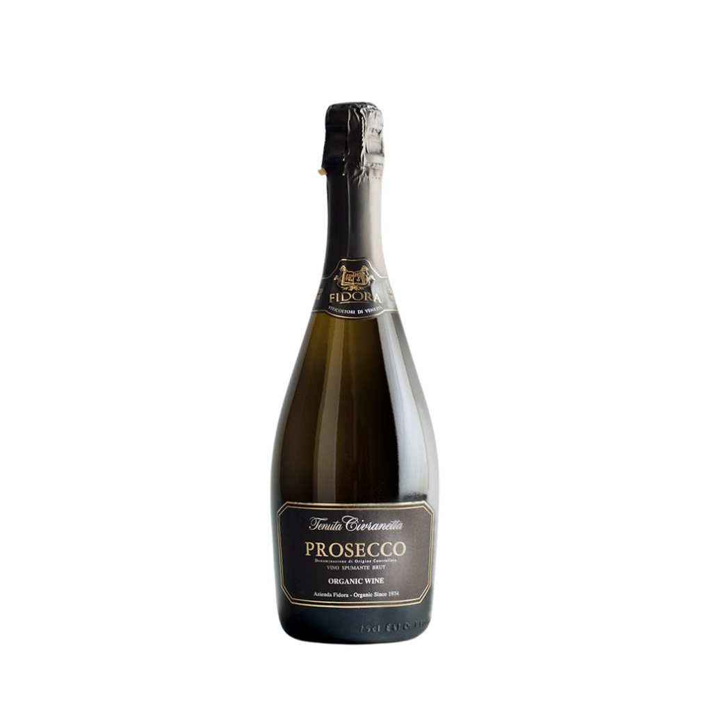 A bottle of N/V Prosecco by Fidora from The Living Vine