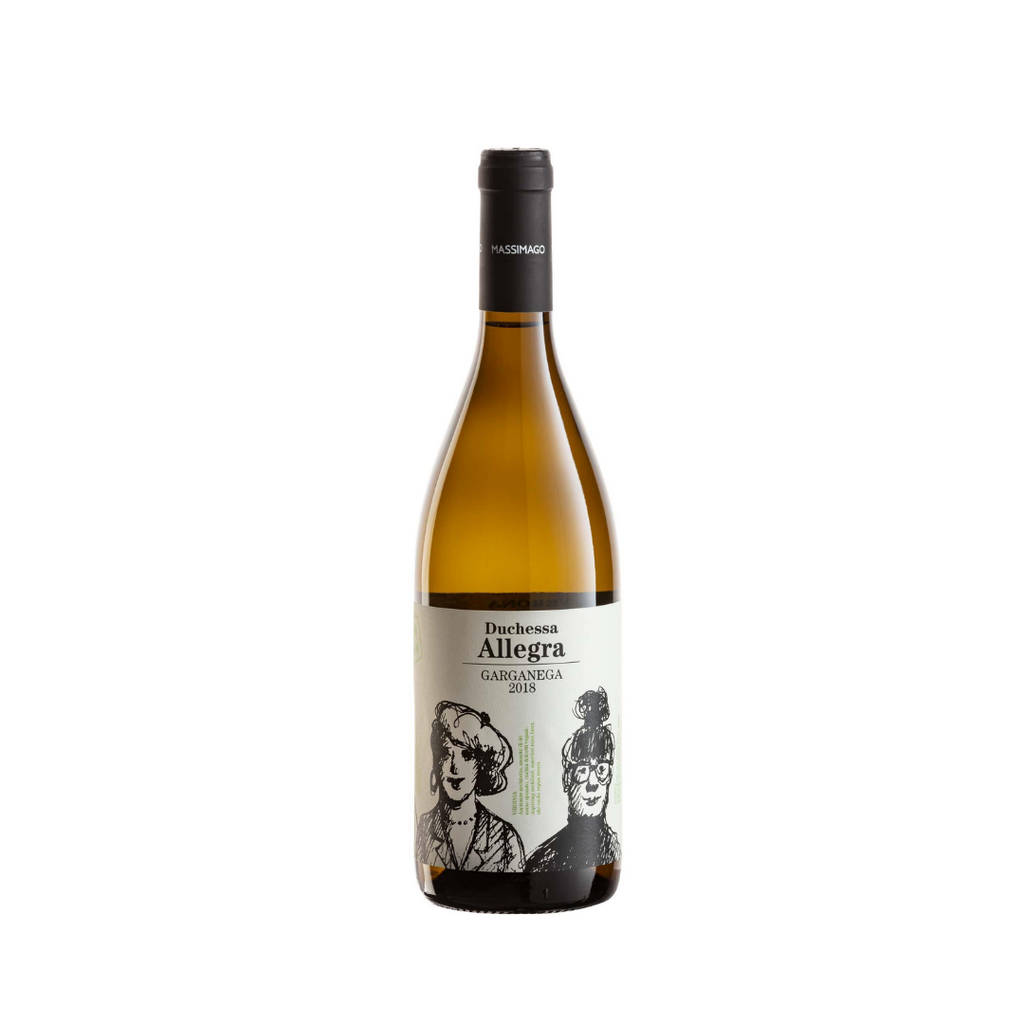 A bottle of 2019 Garganega by Massimago from The Living Vine