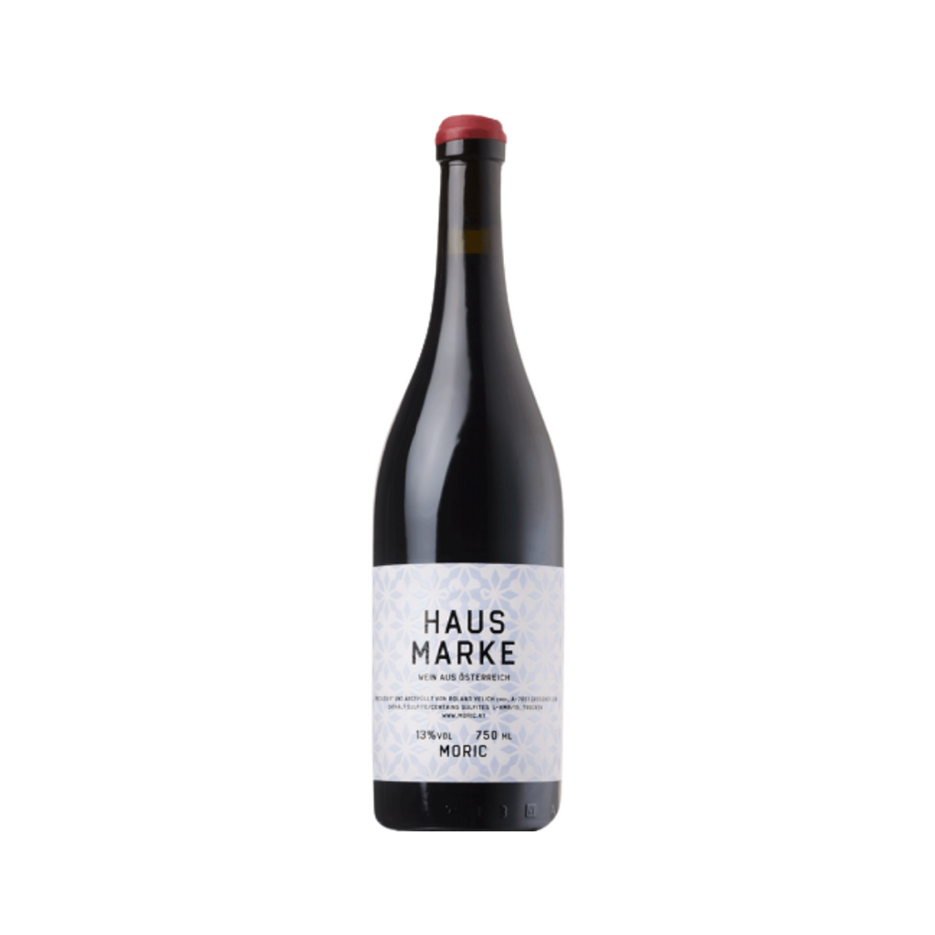 A bottle of 2018 Hausmarke Rot by Moric from The Living Vine