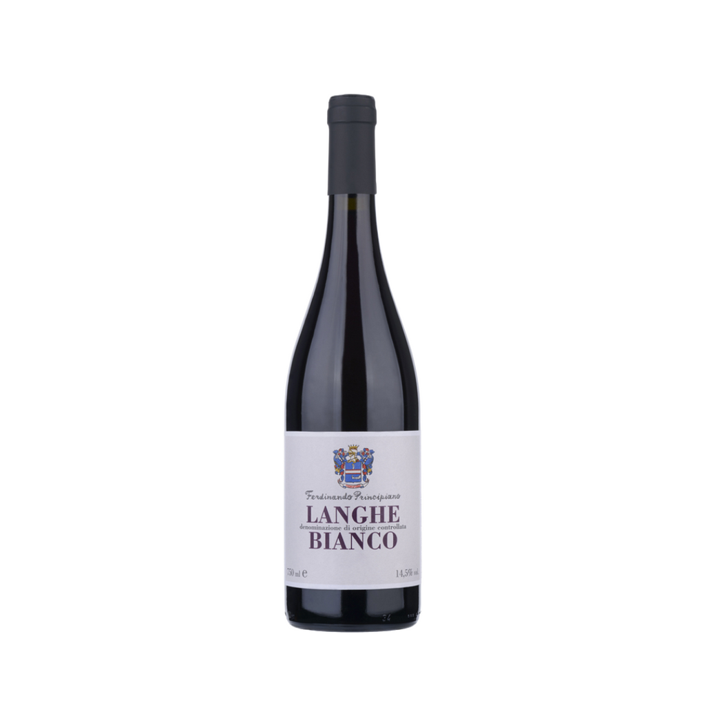 A bottle of 2019 Langhe DOC Bianco by Principiano Ferdinando from The Living Vine