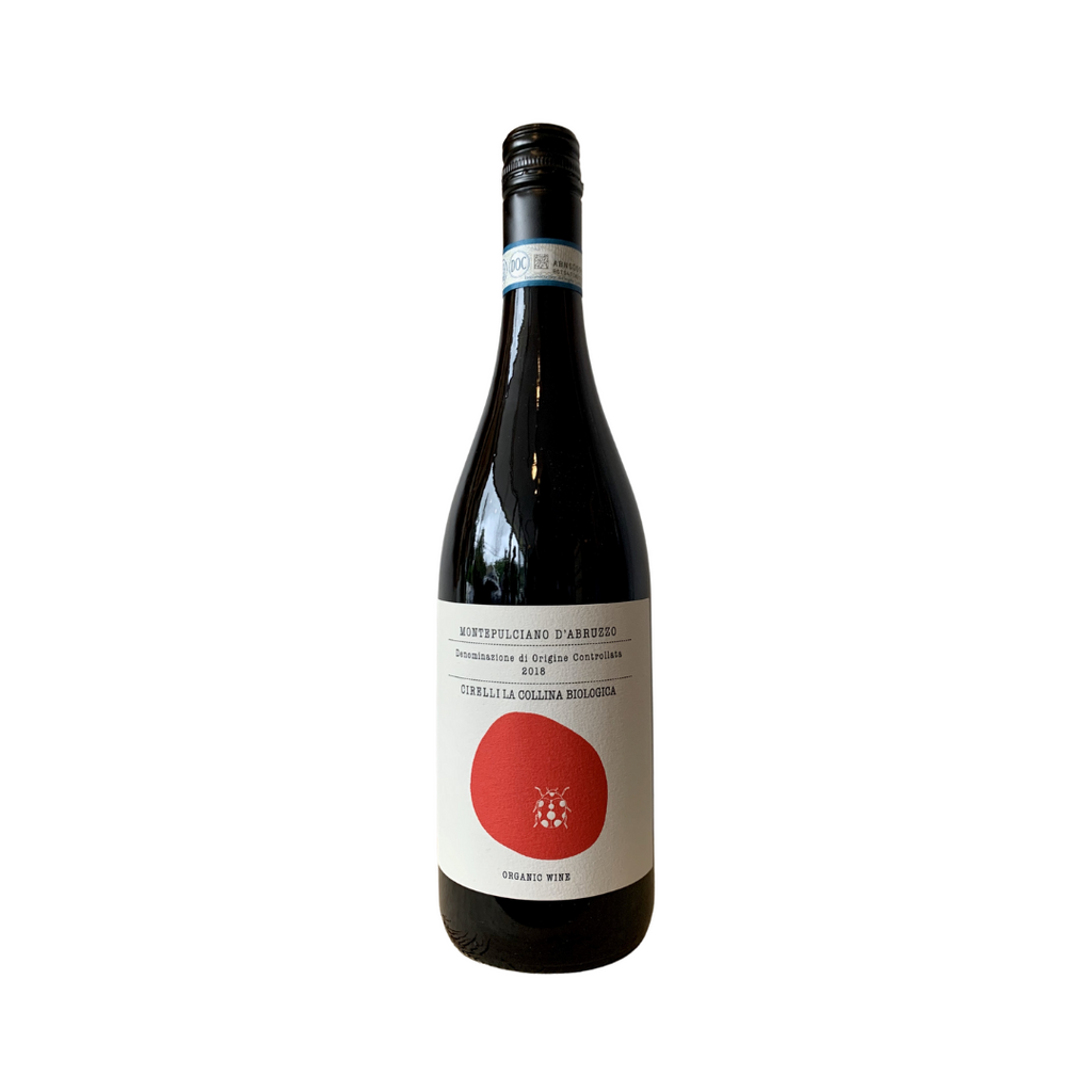 A bottle of 2019 Montepulciano by Cirelli from The Living Vine