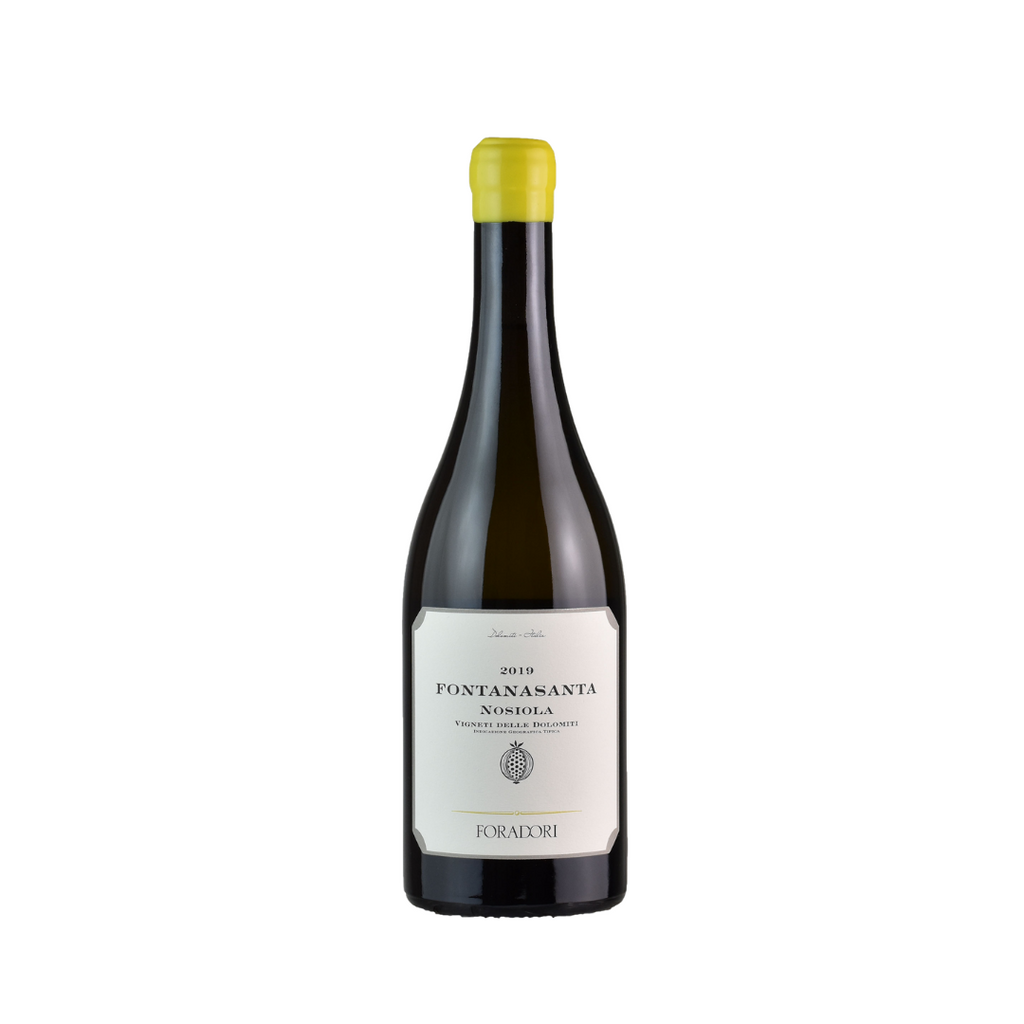 A bottle of 2019 Nosiola by Foradori from The Living Vine