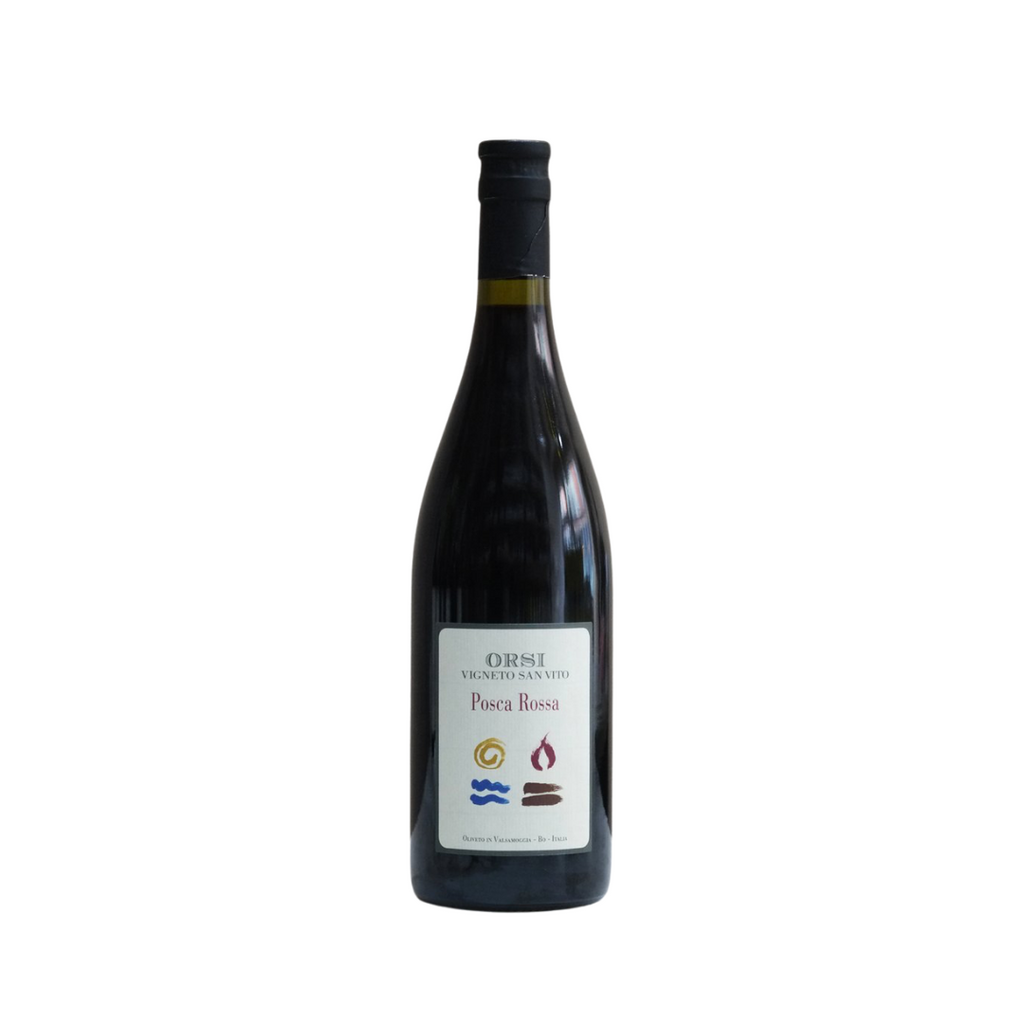 A bottle of Posca Rosso by Orsi Vigento San Vito from The Living Vine