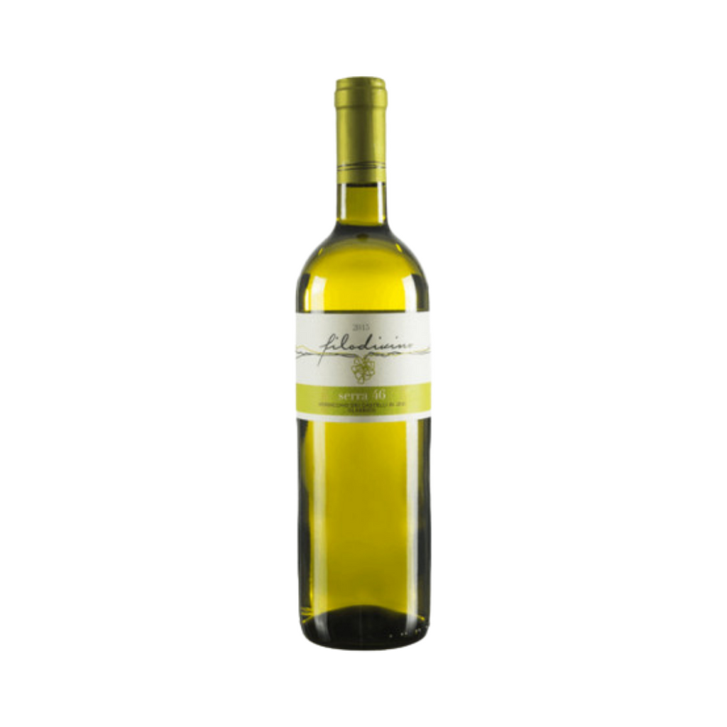 A bottle of 2019 Serra 46 Verdicchio by Filodivino from The Living Vine
