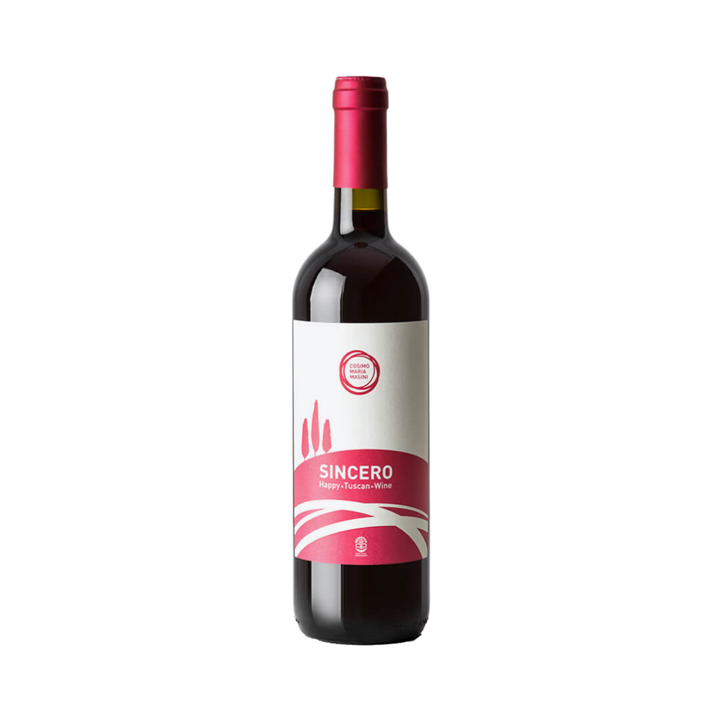 A bottle of 2019 Sincero by Cosimo Maria Masini from The Living Vine
