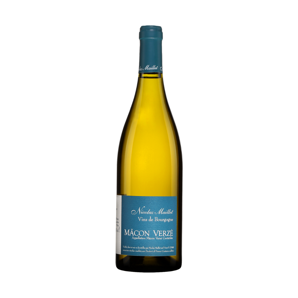 A bottle of 2018 Mâcon-Verzé Blanc by Domaine Nicolas Maillet from The Living Vine