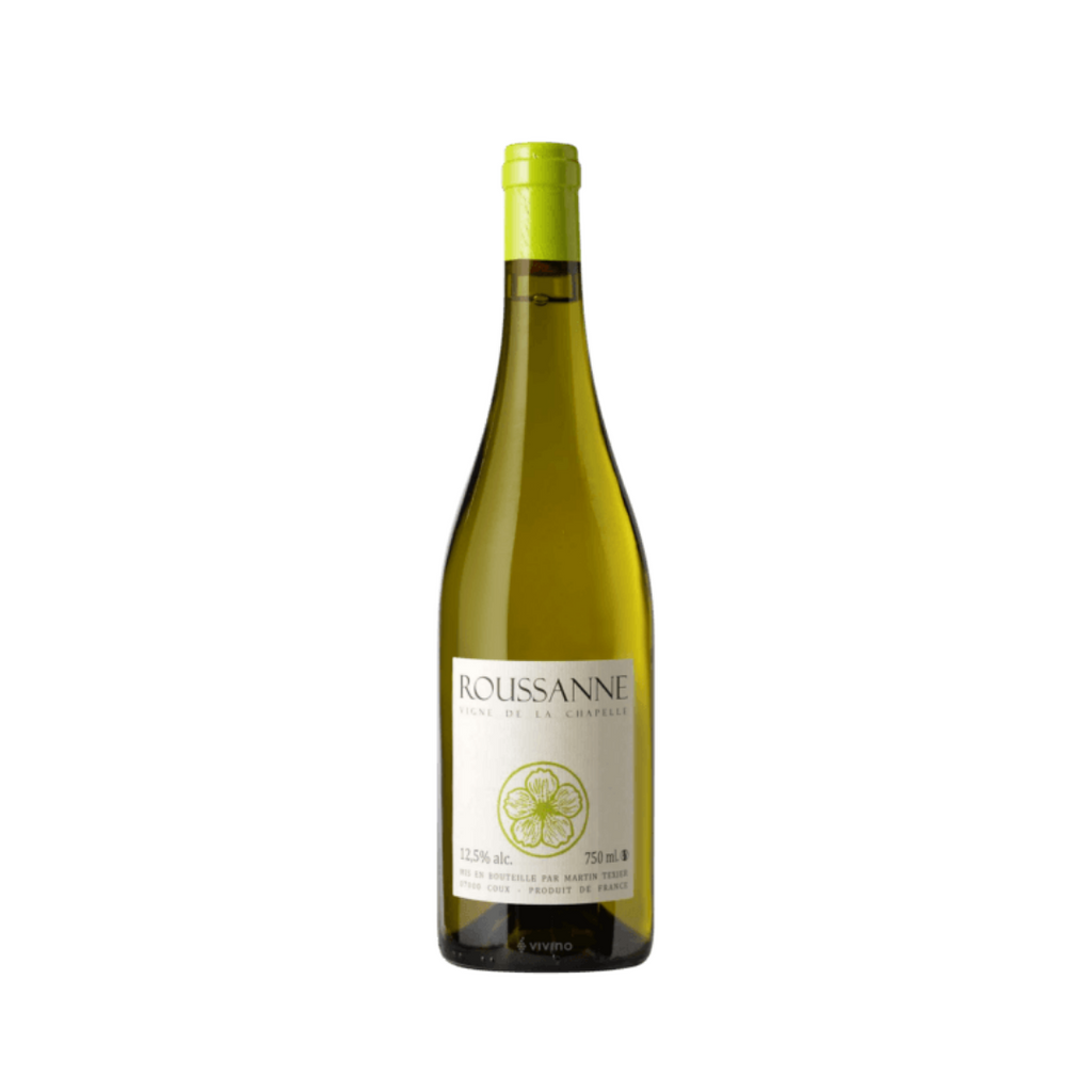 A bottle of 2020 Martin Texier Roussanne by Martin Texier from The Living Vine
